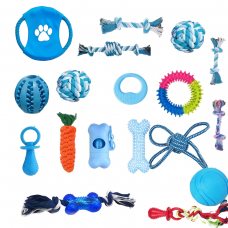 Набор игрушек для собак 17 в 1 для игр, тренировок и ухода (626)
