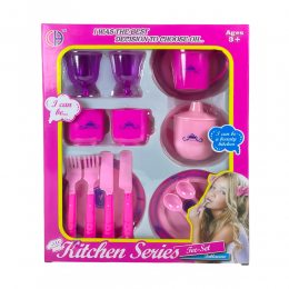Дитячий ляльковий кухонний набір для чаювання чайник з чашками Kitchen series CH-01C (AHMD)