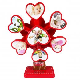 Музична фоторамка у формі вітрячка Music photo frame LM77 B-2 Червоний (AHMD)