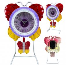 Дитячий настільний годинник на каркасі у формі метелика LM77-7300, Різнокольоровий (AHMD) Дитячий настільний годинник на каркасі у формі метелика LM77-7300, Різнокольоровий (AHMD)