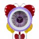 Дитячий настільний годинник на каркасі у формі метелика LM77-7300, Різнокольоровий (AHMD)