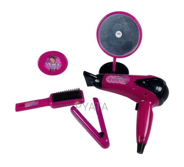 Детский игрушечный набор стилиста-парикмахера фен, зеркало Fashion Princess MDX556-2 (AHMD)