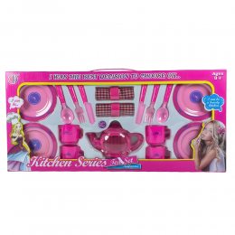 Детский кукольный кухонный набор для чаепития Kitchen Series Tea-Set CH-08R 19 предметов (AHMD)