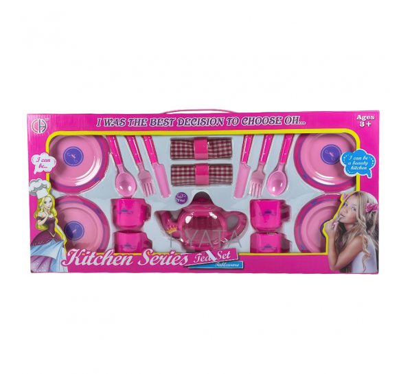 Детский кукольный кухонный набор для чаепития Kitchen Series Tea-Set CH-08R 19 предметов (AHMD)