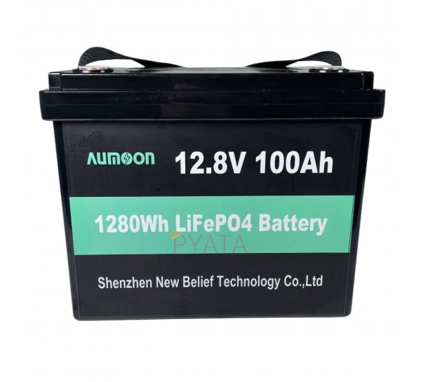Акумуляторна батарея AUMOON LP12-100A LiFePO4 1280Wh, 12.8V, 100Ah (ISML) Акумуляторна батарея AUMOON LP12-100A LiFePO4 1280Wh, 12.8V, 100Ah (ISML)