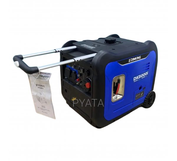 Інверторний бензиновий генератор DINKING DK5000i  (5–5,5 кВт) на колесах із кнопкою запуску (YAB) Інверторний бензиновий генератор DINKING DK5000i  (5–5,5 кВт) на колесах із кнопкою запуску (YAB)