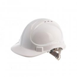 Легкий будівельний шолом 1277 для будівельних і монтажних робіт, Білий (JS)