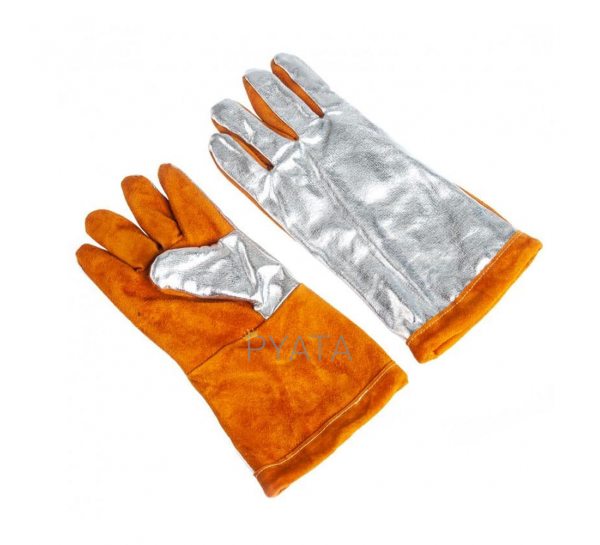 Перчатки сварщика алюминированные огнестойкие P-1788 1500°С 2XL (JS)