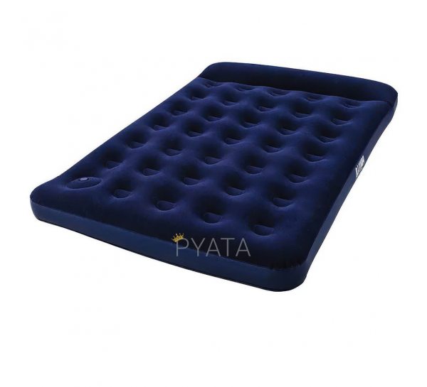 Надувной велюровый полуторный матрас Bestway Pavillo 67225 (с подголовником, встроенный ножной насос) (LM)