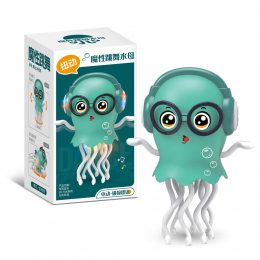 Танцююча іграшка медуза-робот з музикою й підсвіткою YIWU JellyFish Twist 712799, Бірюзовий (OX)