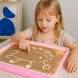 Набір Малювання Піском Sand Painting Планшет з підсвічуванням 5в1, Рожевий (AX)