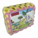 Дитячий м'який паралоновий коврик-пазл EVA Герої мультфільмів 8 пазлів 31,5 х 31,5 х 1 см Рожевий (12)