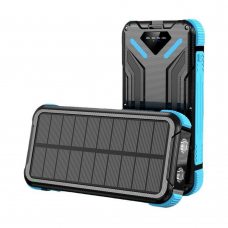 Портативна сонячна батарея Jiageng ZL807 10000 mAh із бездротовою зарядкою 5 Вт, Блакитний (AMN)