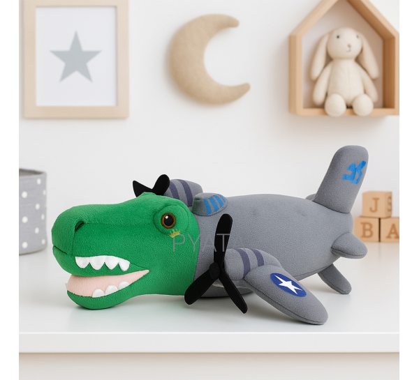 Детская мягкая игрушка Bombardiro Crocodilo Итальянские мемы (OX)
