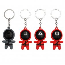 Коллекционные брелки моделька охранника Игра в кальмара 55х32 мм (12)