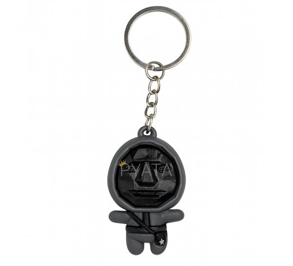 Колекційні брелоки моделька охоронця Гра в кальмара "Ведучий" 55х32 мм (12) Колекційні брелоки моделька охоронця Гра в кальмара "Ведучий" 55х32 мм (12)