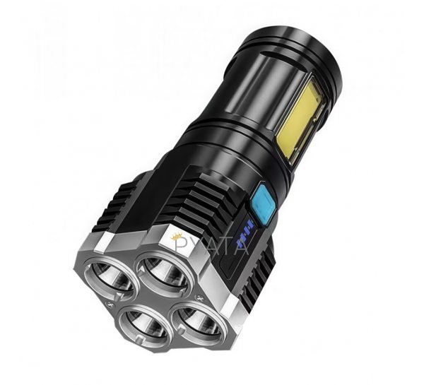 Ручний портативний світлодіодний ліхтар на акумуляторі L-S03 (12)