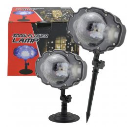 Влагозащищенный уличный проектор падающего снега Snow Flower Lamp (12)