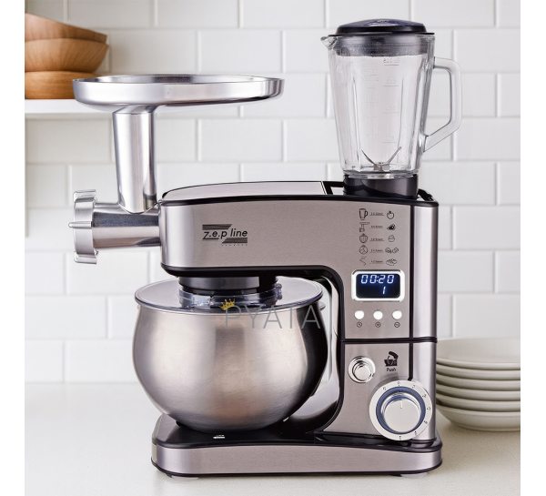 Кухонний комбайн 7 в 1 Zepline ZP-135-Black 4200 Вт чорний (238)