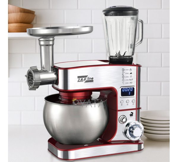 Кухонний комбайн 7 в 1 Zepline ZP-135-Red 4200 Вт червоний (238)