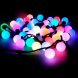 Світлодіодна гірлянда «Нитка Кульки» 80 LED, 8 метрів, мультиколір, чорний кабель (12)