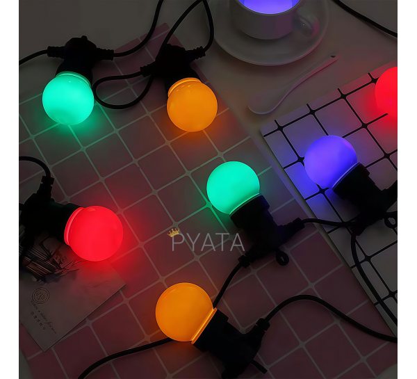 Вулична ретро гірлянда Belt Light CL59RGB 55W (E27, IP65) з великими лампочками (12)