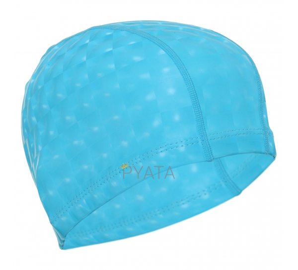 Шапочка для плавания текстильная с покрытием PU SP-Sport PU-3BB Голубой (12)
