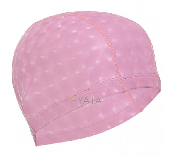 Шапочка для плавания текстильная с покрытием PU SP-Sport PU-3BB Розовый (12)