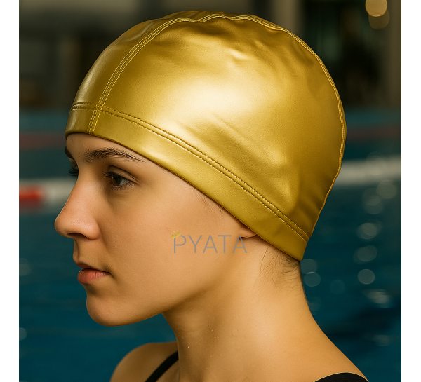 Еластична шапочка для плавання PL-5570 Золотий (12)
