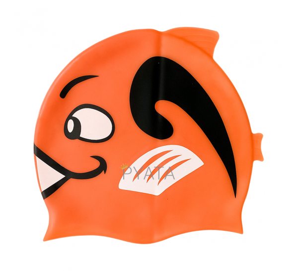 Детская силиконовая шапочка для плавания Оранжевый (12)