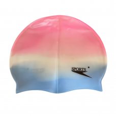 Детская силиконовая шапочка для плавания Sports Розово-голубой (12)