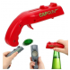 Відкривачка-пістолет для пляшок з контейнером під кришки Cap Gun Opener Червоний