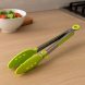 Кухонные силиконовые щипцы прямоугольные с отверстиями Зеленый