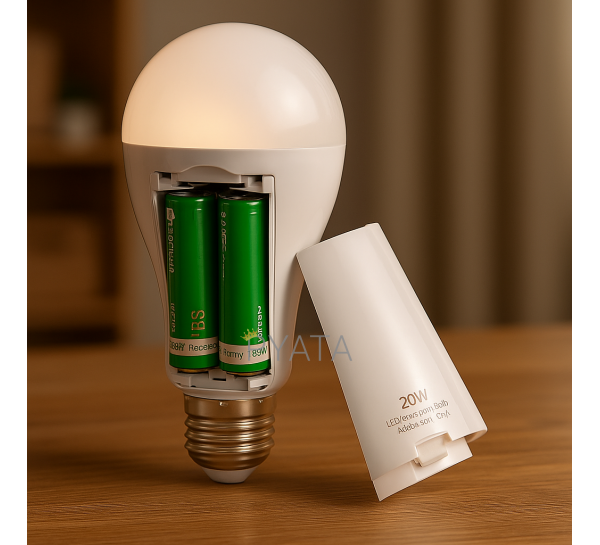 Аварийная аккумуляторная LED лампочка NEI HL-E05 2 АКБ 18650 E27 (AMN)