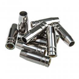 Сопло МВ-15 хромированное гладкое, втулка латунь для горелки MIG/MAG 1069 (JS)