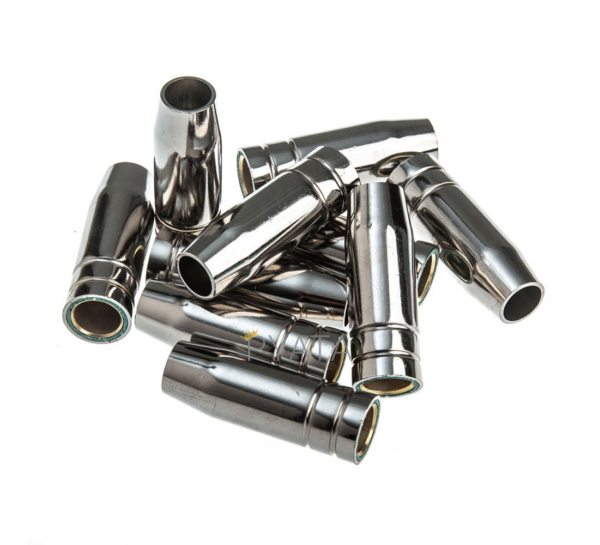 Сопло МВ-15 хромированное гладкое, втулка латунь для горелки MIG/MAG 1069 (JS)