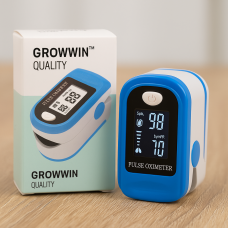 Энергоэффективный пульсоксиметр GrowWin Pulse Oximeter X1906 Голубой