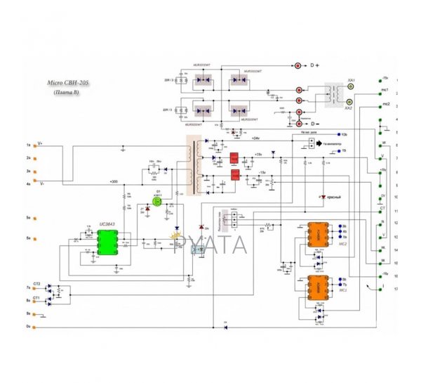 Плата управління для зварювального апарату P-832 (JS)