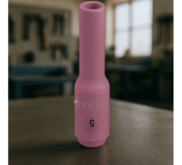 Керамічне подовжене сопло для аргонодугового пальника (TIG) №5L, d 8 мм 1188 (JS)