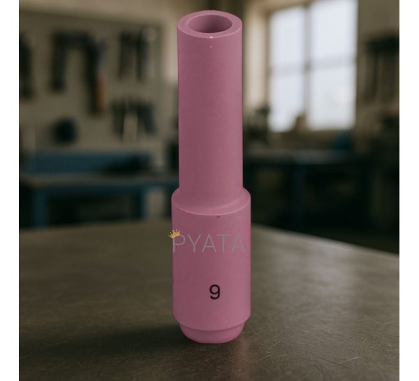 Керамічне подовжене сопло для аргонодугового пальника (TIG) №6L, d 9,5 мм 1186 (JS)