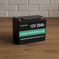 Літій-залізо-фосфатний акумулятор AUMOON LiFePO4 12,8V-20Ah (256Вт) BMS (OX) Літій-залізо-фосфатний акумулятор AUMOON LiFePO4 12,8V-20Ah (256Вт) BMS (OX)