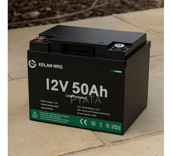 Литий-железо-фосфатный аккумулятор AUMOON LiFePO4 12V-50Ah (640 Вт) BMS для ИБП (OX)