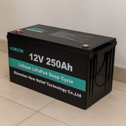 Литий-железо-фосфатный аккумулятор AUMOON LiFePO4 12,8V-250Ah (3,2 КВт)  BMS, Bluetoouth, для ИБП (OX)