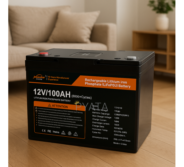 Акумулятор Jsdsolar J12100 LiFePO4 12,8V-100Ah 1,28 КВт BMS з екраном (OX)