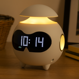 Настольные часы-будильник с ночником XM Emotion Clock TS-002 Белый (AX)