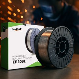 Нержавеющая сварочная проволока Gradient ER308L Ø0.8 мм (1 кг) P-717 (JS)
