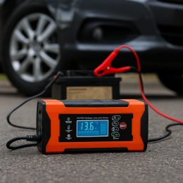 Автомобільний зарядний пристрій для акумулятора авто 24А, 12В, DL-302 (206)