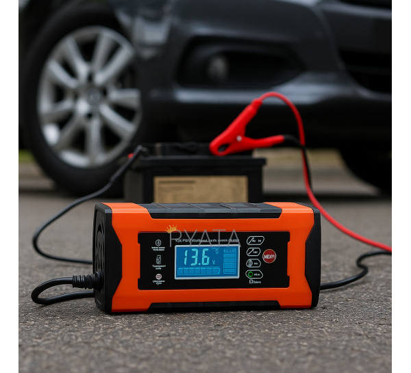 Автомобільний зарядний пристрій для акумулятора авто 24А, 12В, DL-302 (206)