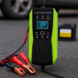 Імпульсний зарядний пристрій для акумулятора авто 12В 10A (626)