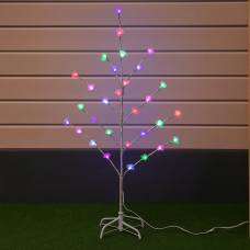 Гирлянда дерево светодиодное на стойке 1.5 м 72 лампы, розы Мульти (4389) Гирлянда дерево светодиодное на стойке 1.5 м 72 лампы, розы Мульти (4389)